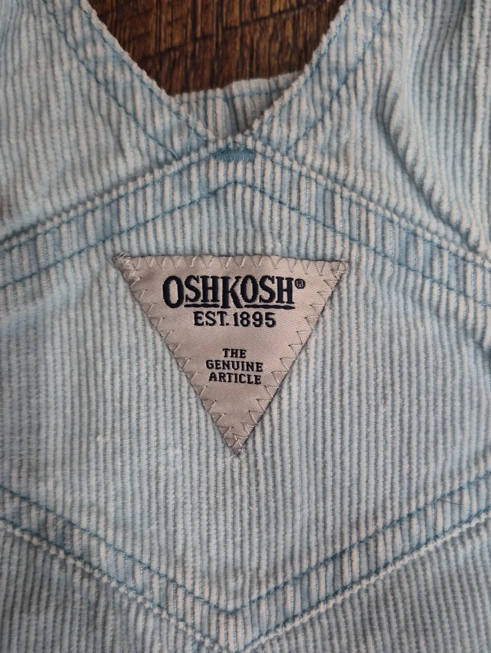 Post 1997 Vintage Osh Kosh Girls Cotton Corduroy Overalls Size 3T